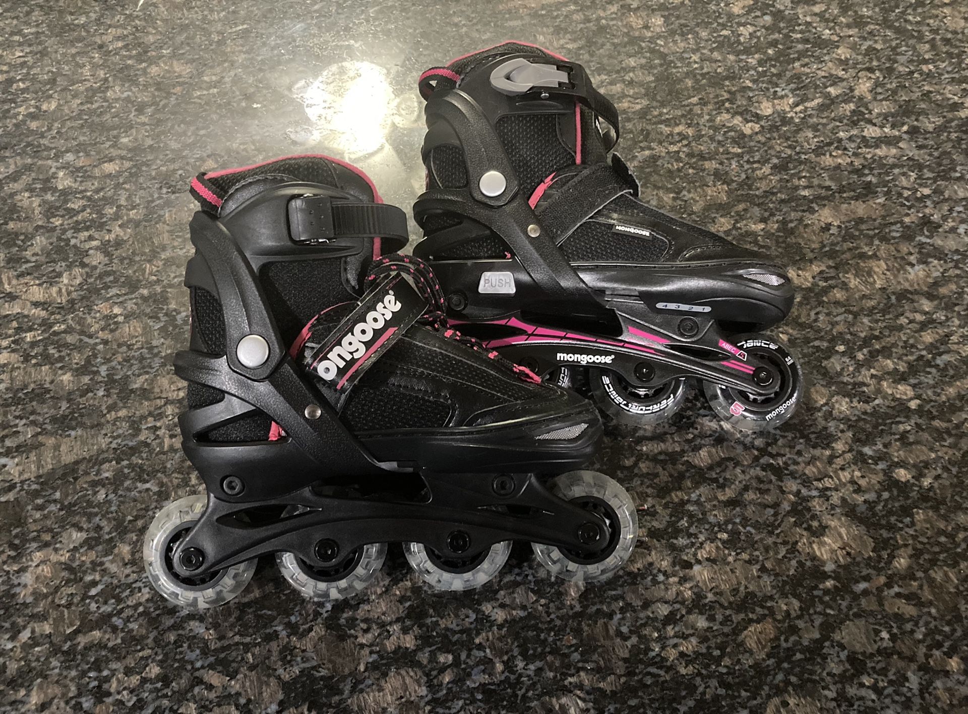 Mongoose Youth Adjustable In-line Rollerblades