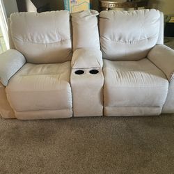 Barely Used Ashley Double Reclining Couch! 