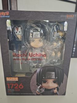 Nendoroid #1726 Itachi Uchiha: Anbu Black Ops Ver. from the Naruto Shippuden anime series, produced by Good Smile Company.