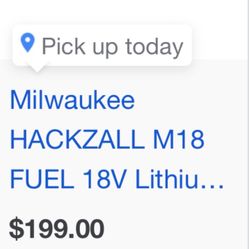 Milwaukee Hacksaw And Battery 