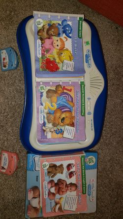 Leap Frog Baby Little Touch LeapPad Learning Game System w/ 3 Games