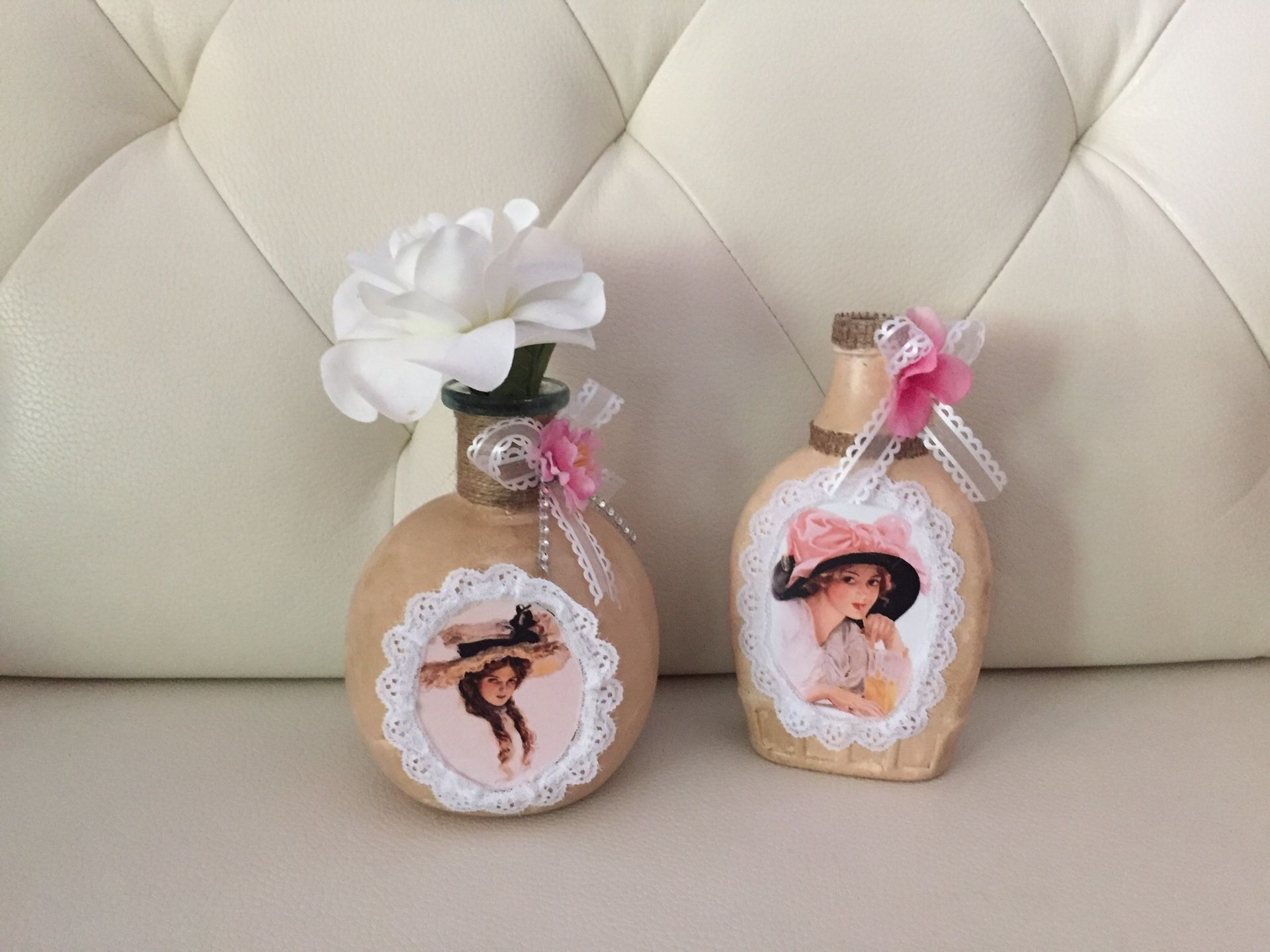 recycled vintage style bottles, perfect for a corner of your home