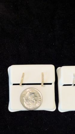 NATURAL DIAMOND EARRINGS 14K