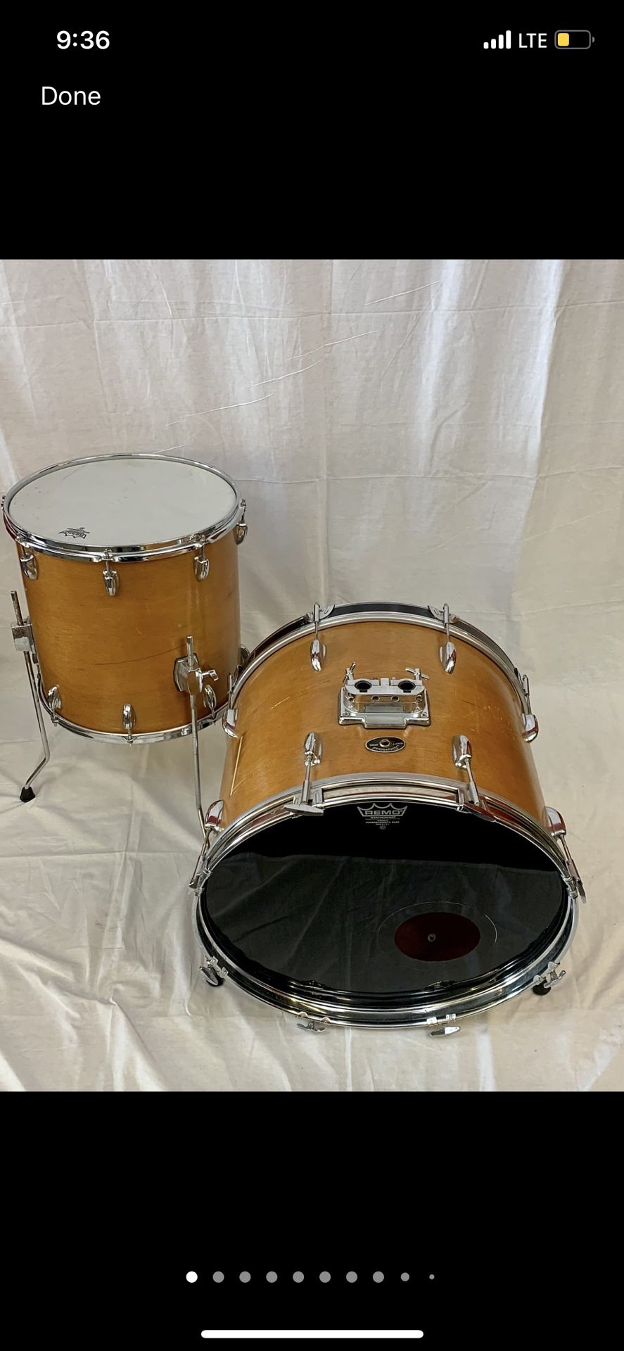 Slingerland 22 Inch Kick And 16 Inch Floor Tom
