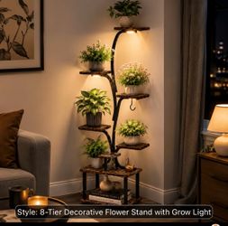 New in box plant stand with grow lights