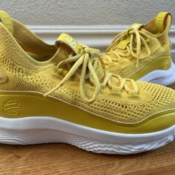 Under Armour Steph Curry 8 Smooth Butter Flow Yellow sz 6.5 Youth