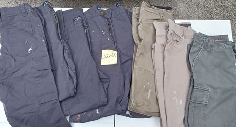 Free work pants with paint stains