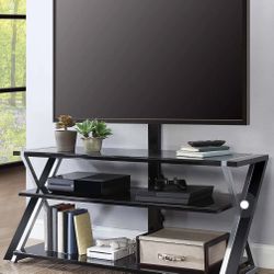 Whalen Xavier 3-in-1 Television Stand for TVs up to 70", Black