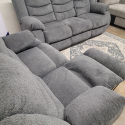 New Reclining Sofa And Loveseat