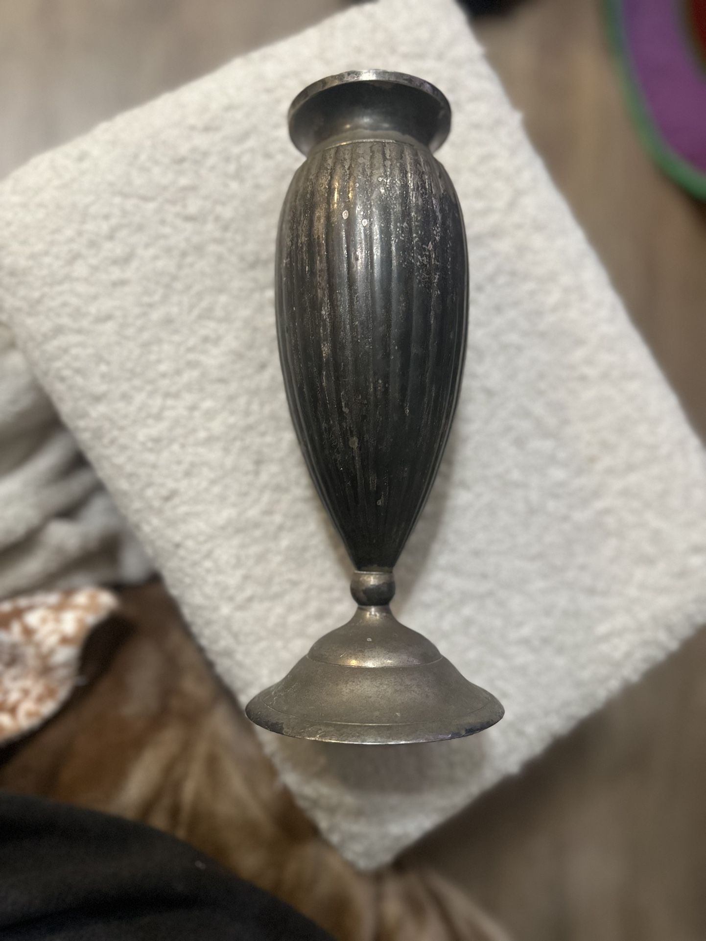 International Silver Company Silverplated Weighted Baluster Shape Vase