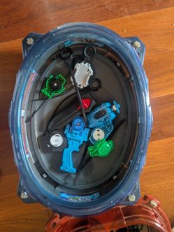 Beyblade stadium, launchers, beys