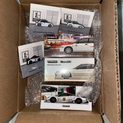 Lot of Final 3 Lamley Edition Tarmac Works & Leen Customs Pin Bundles - Pagani, Evo & S13