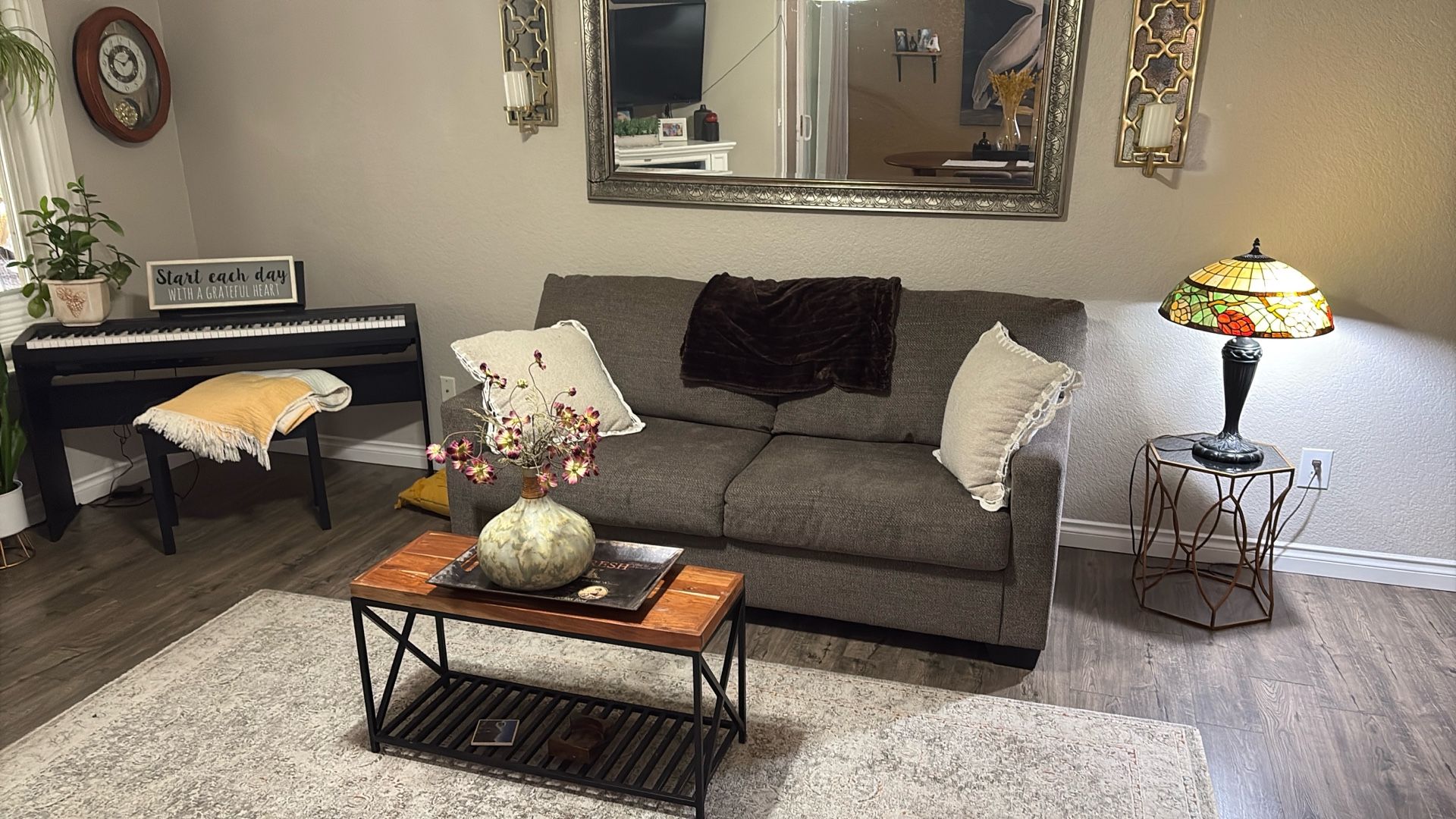 brown couch