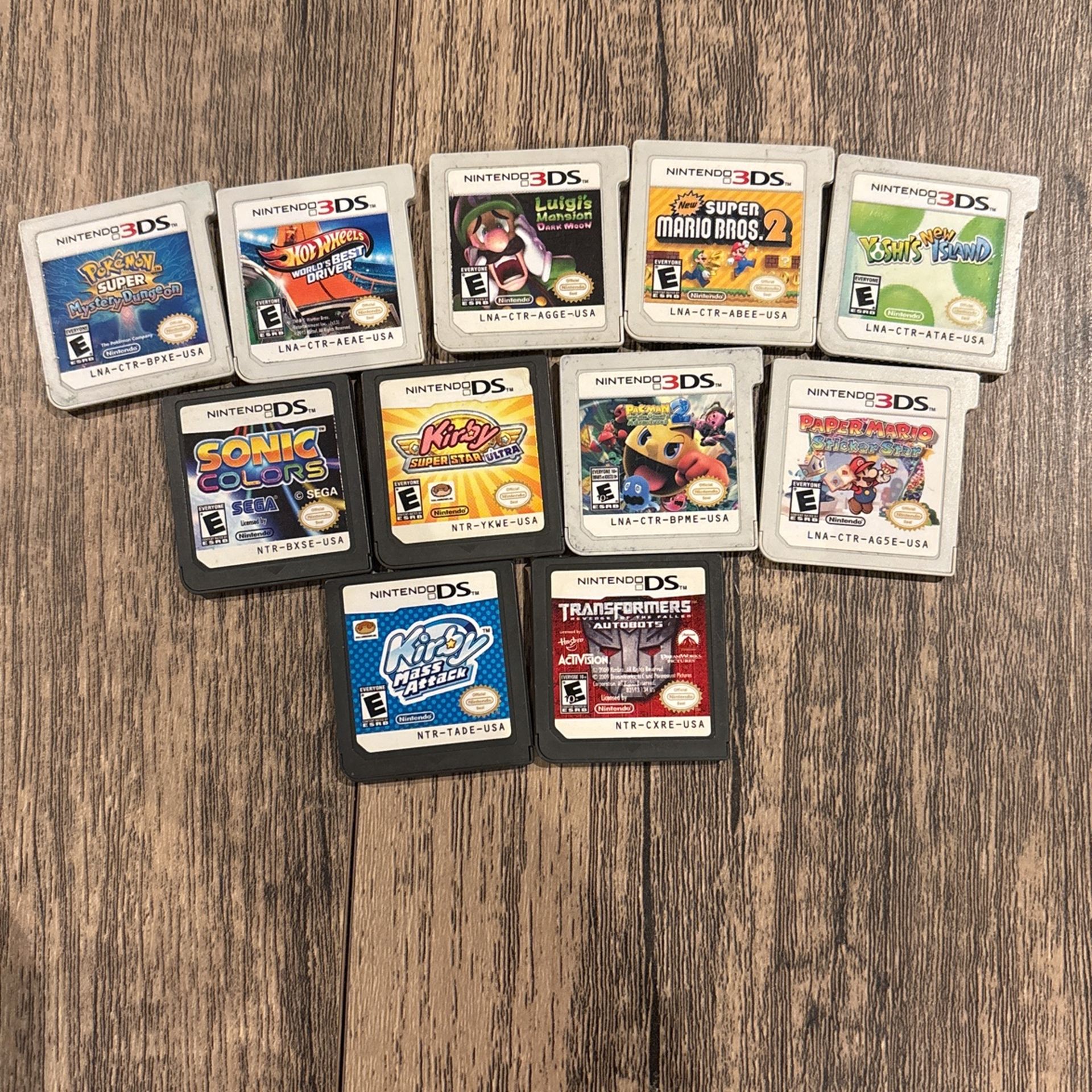 Nintendo Ds/3Ds/ Games