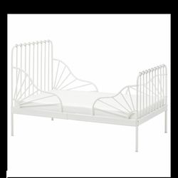 Twin bed frame with mattress
