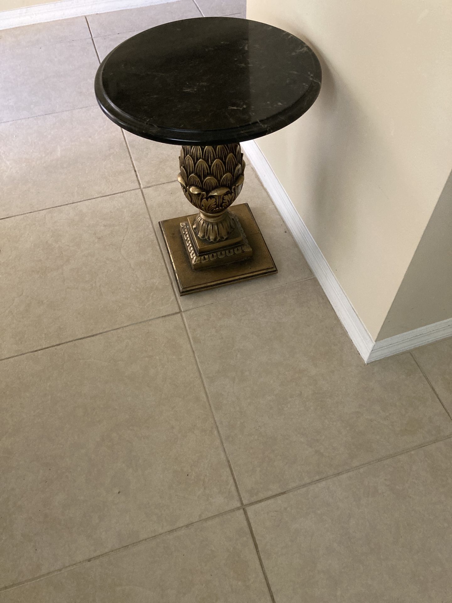 Mid Century Marble End Tables