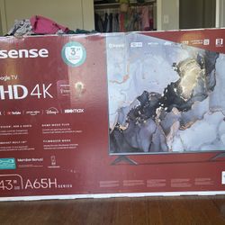43 Inch Hisense UHD 4K New never opened