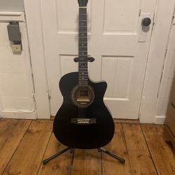 Rogue Acoustic Electric Guitar + Accessories 
