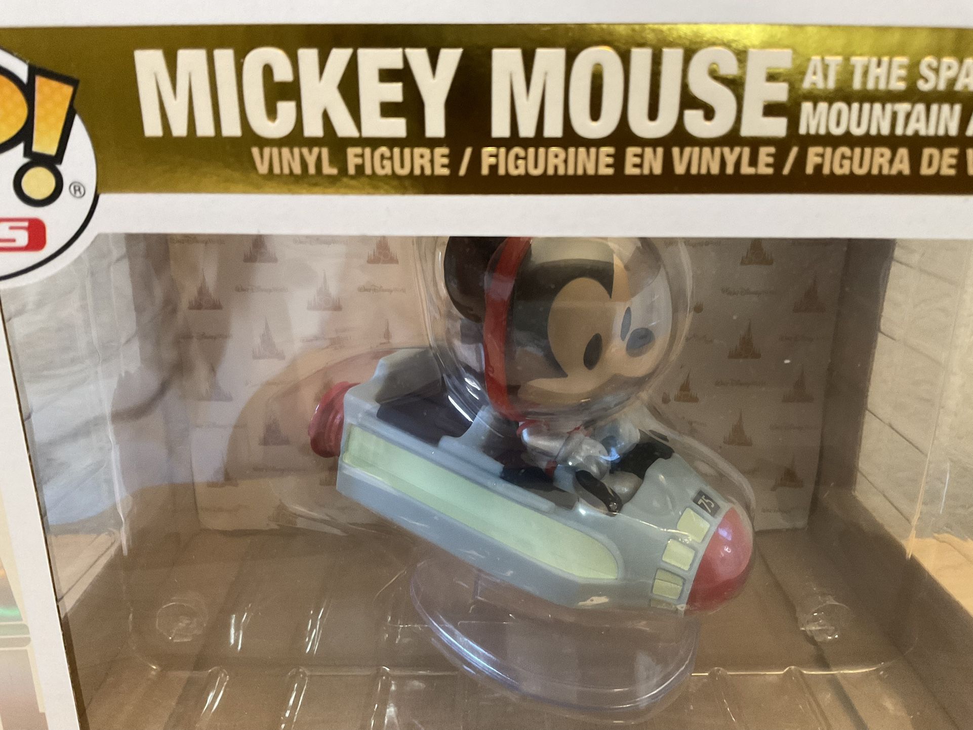 NEW & SEALED Funko Pop Ride: Mickey Mouse At Space Mountain Vinyl Figure (107) / 50th Anniversary Edition