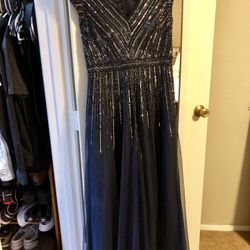 Navy blue gown/dress