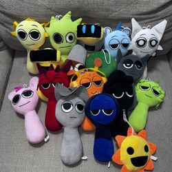 Sprunki plushies 18 total