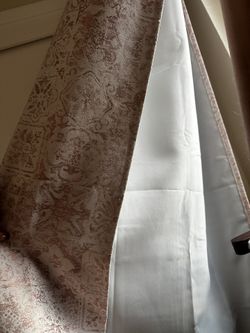 7ft Long Black Out Curtains Set (2)