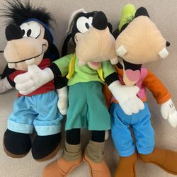 3 Goofy Plush Toys