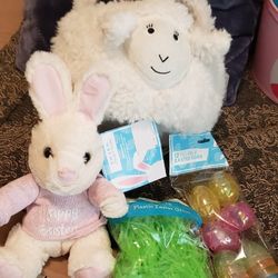 Plush Lamb Easter Basket