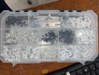 Wire clamps with nails and screws