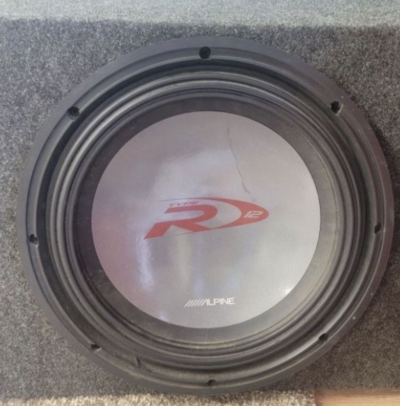 Single 12” Alpine Type R Subwoofer