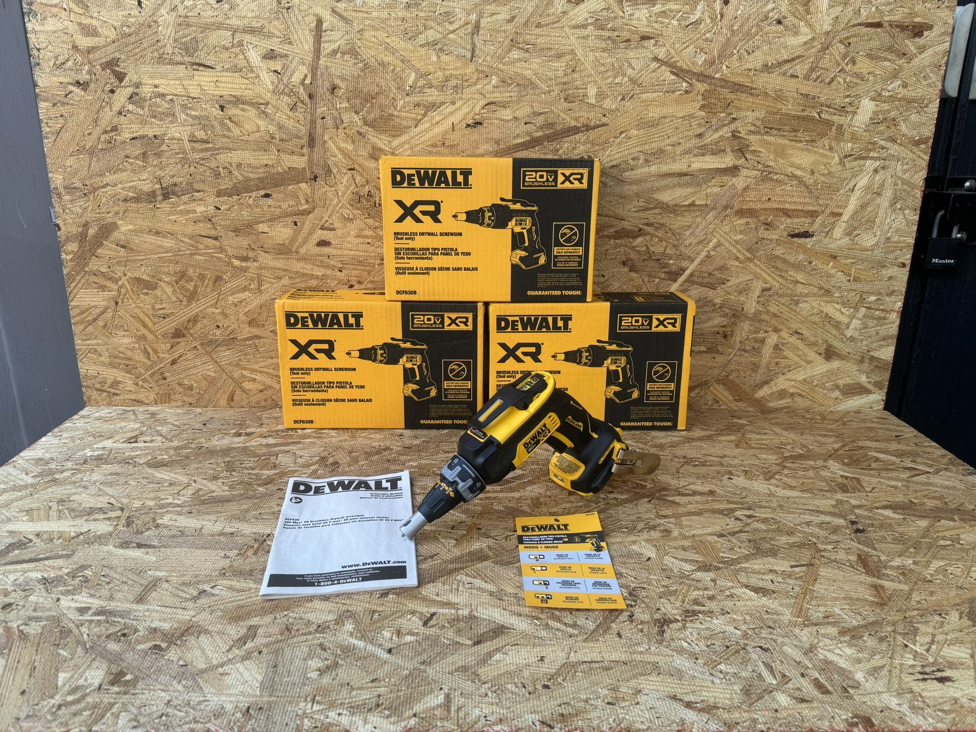 Dewalt 20v XR Drywall Screwgun Brushless Model DCF630 (Tool Only)