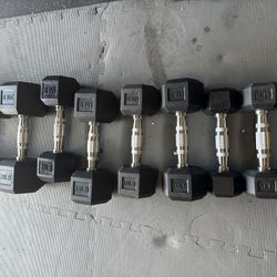 Complete Dumbbell Weight Set – 5lb to 25lb Pairs( Brand New )
