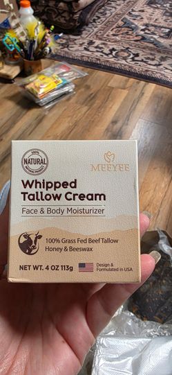 Skincare whipped tallow cream
