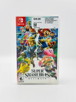 SUPER SMASH BROS. ULTIMATE NINTENDO SWITCH GAME USED