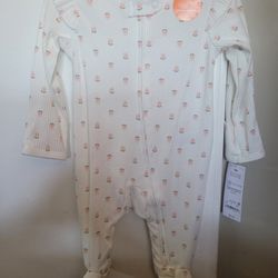 CARTERS 3 MONTH ONESIE! WEIGHT 9- 12.5LBS! EASY FEATURES 2 WAY ZIPPER! KEEPS BABY WARM DURING DIAPER CHANGES! BRAND NEW!
