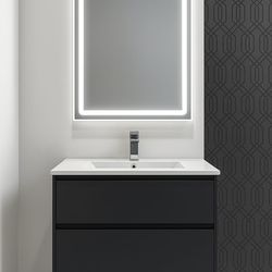 Bathroom vanity floating