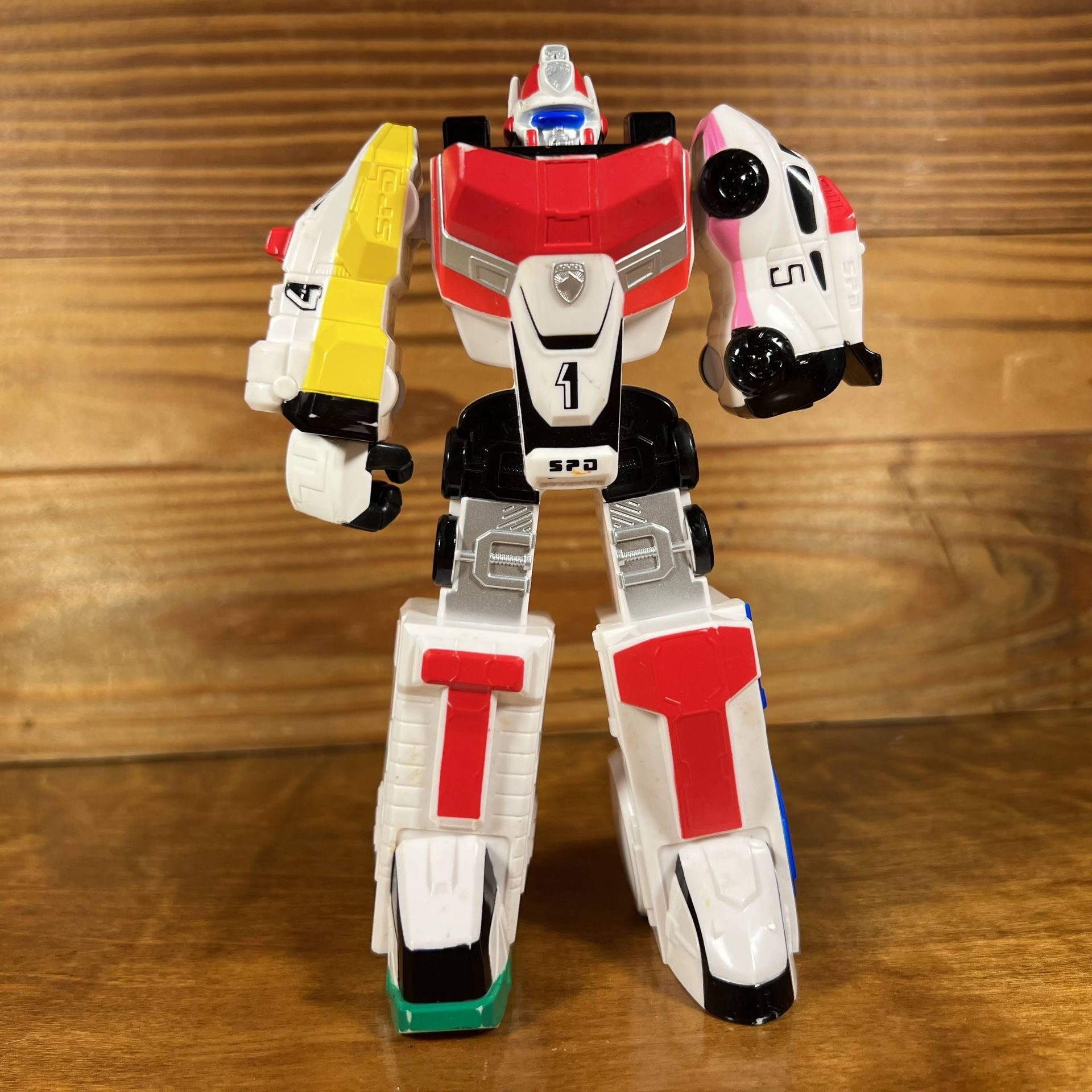 Power Rangers Figure - 2004 SPD Delta Squad Megazord - Bandai 6" Dekaranger Vtg
