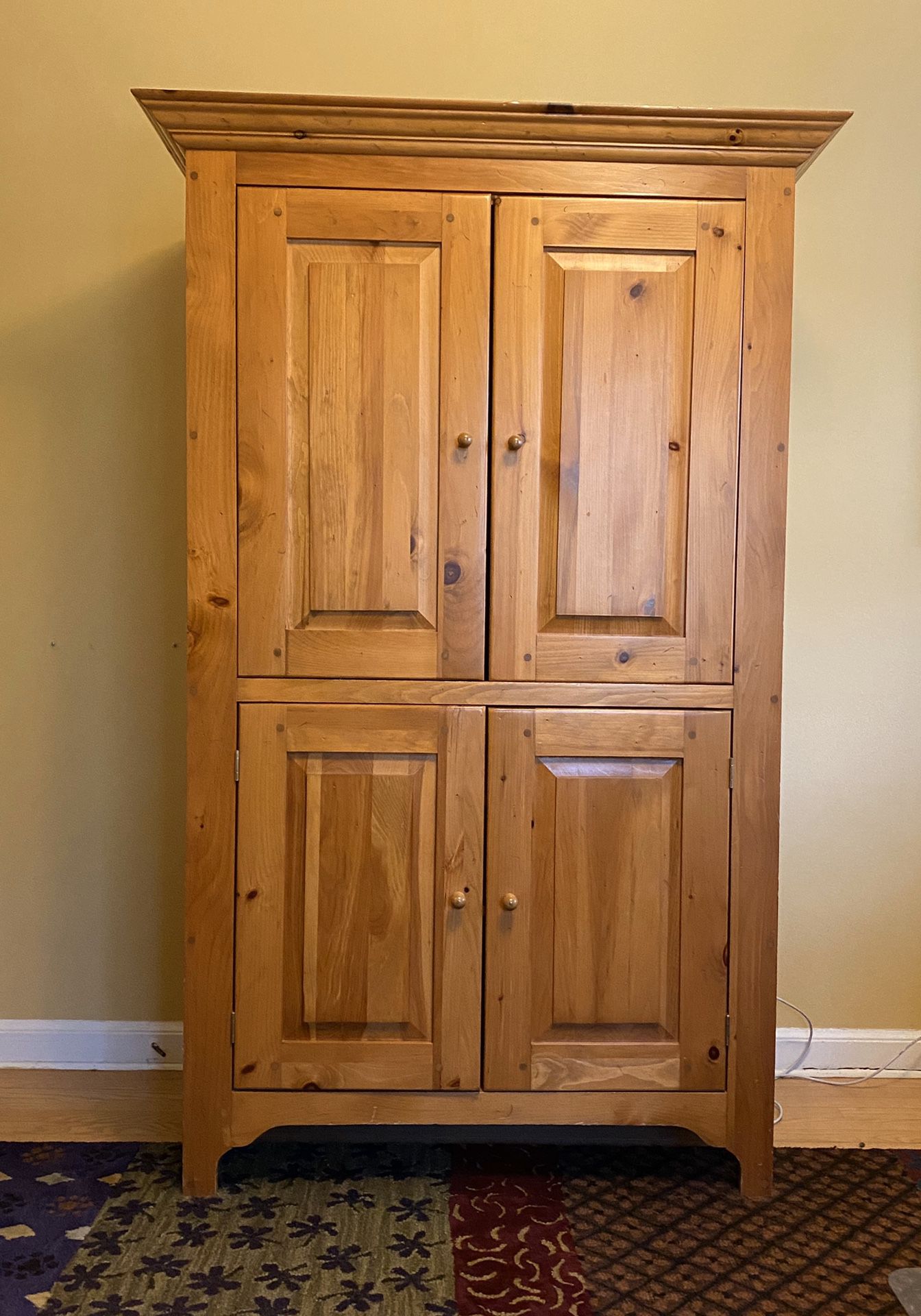 Knotty Pine Armoire