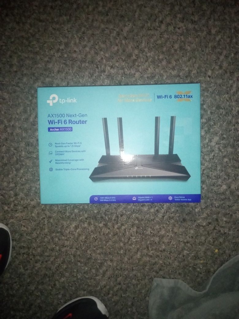 TP-Link Next-Gen Wi-Fi 6 Router 