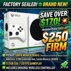 Xbox Series S 512GB Factory Sealed (White) 🔥 Brand New Unopened