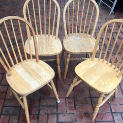 wooden chairs
