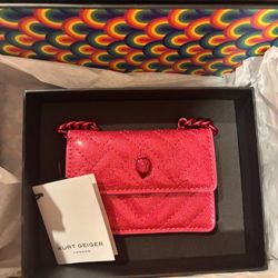 pink kurt geiger crossbody bag 
