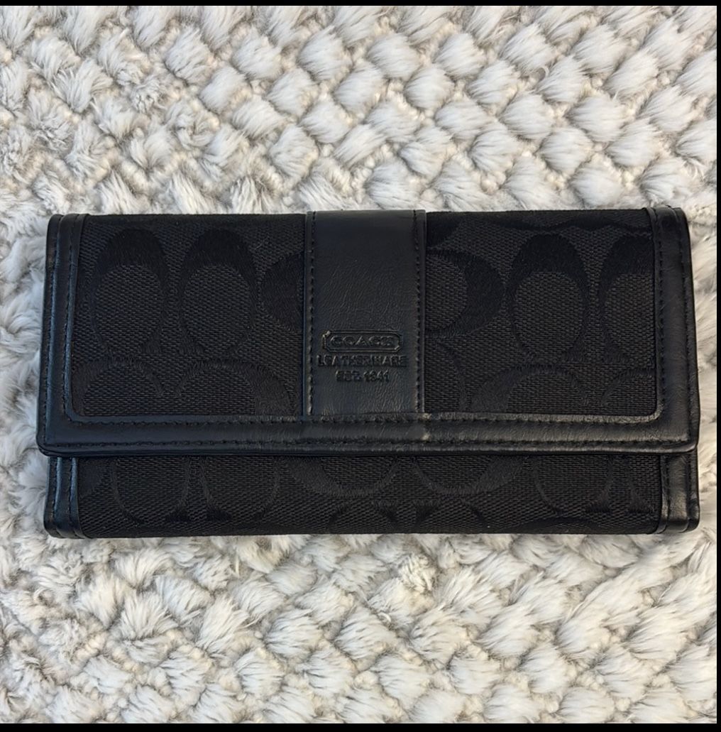 Vintage 2001 NEW Coach Trifold Wallet