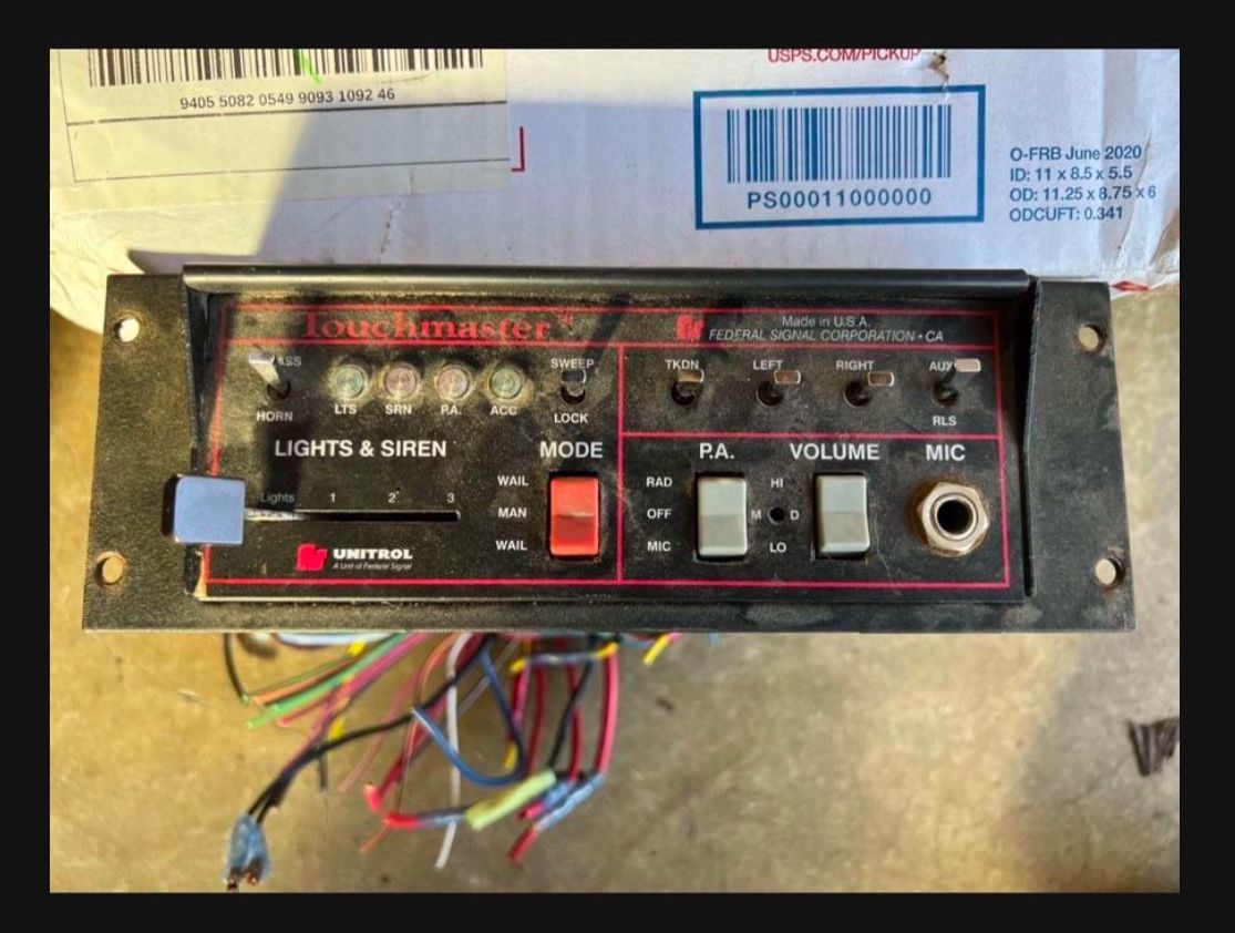 Federal Signal Touchmaster Unitrol Lightbar Controller