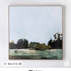 36" × 36" Treeline Abstract Framed Canvas - Art Threshold™ designed with Studio McGee: Nature-Inspired Wall Decor