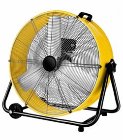 24 Inch Industrial Fan, Yellow