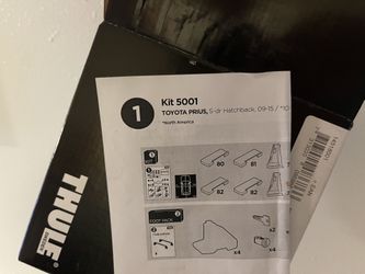 Prius Fit 5001 Kit For Thule Clamp Evo