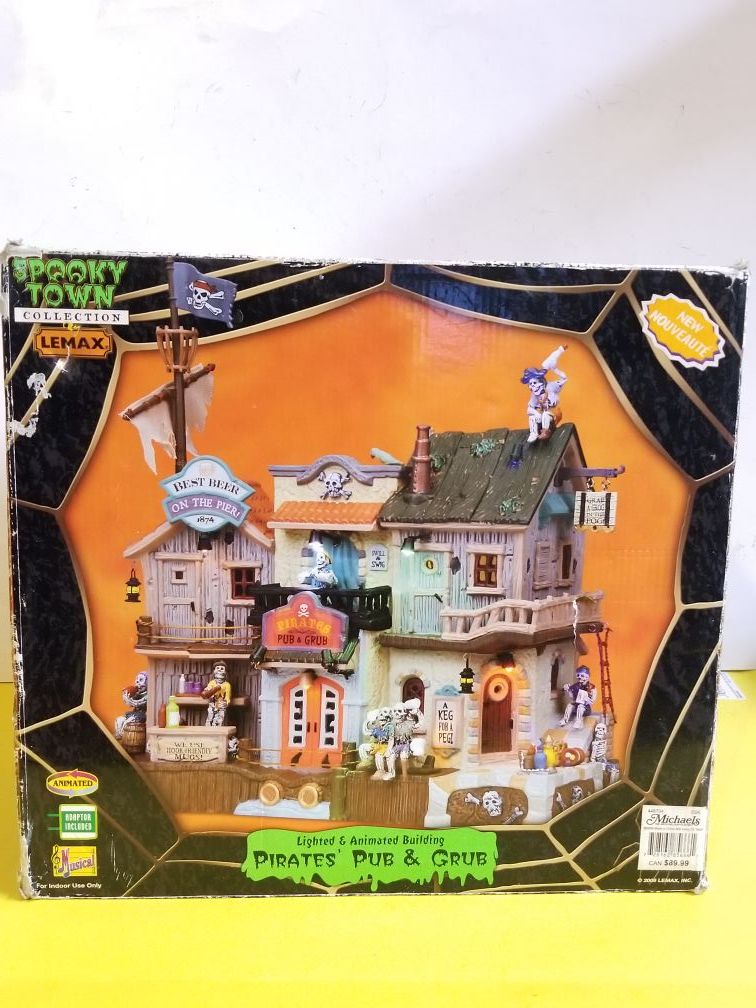 Lemax Spooky Town Pirates' Pub and Grub for halloween
