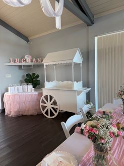 Treat wall and candy cart