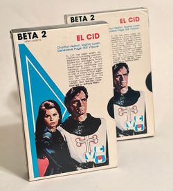Betamax tapes the of El Cid